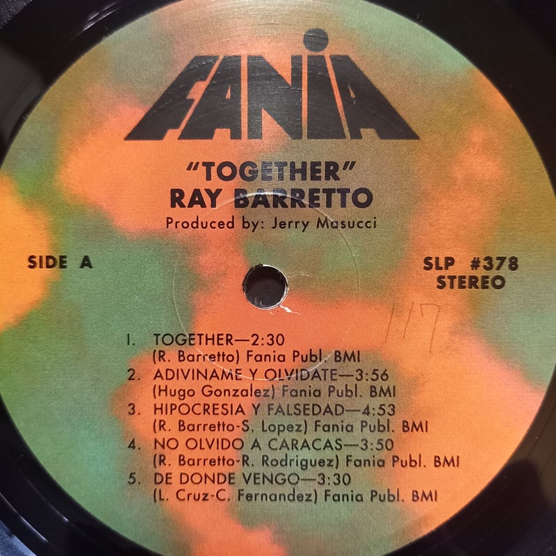 Ray Barretto / Together (LP) | 倉吉円盤舎 オンラインレコード