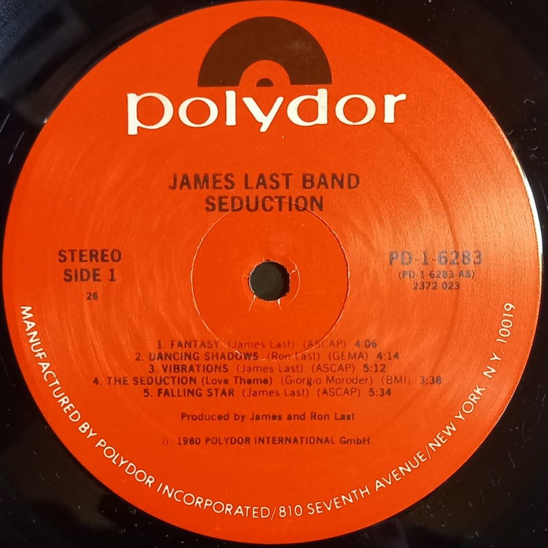 James Last Band / Seduction (LP) | 倉吉円盤舎 オンライン
