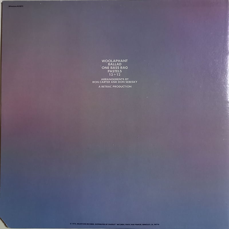 ジャズ CD Ron Carter Pastels VDJ1034 Milestone (4) /00110 CD RON CARTER Pastels VDJ1034 Milestone JAPAN | eBay