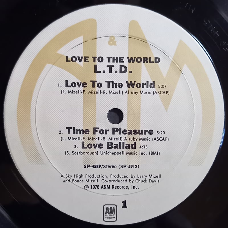 L.T.D / Love to the World (LP) | 倉吉円盤舎 オンラインレコ