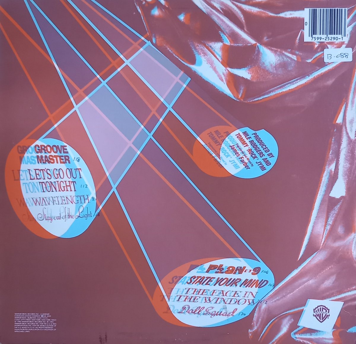 【LP】ナイル・ロジャース『B-Moovie Matinee』 輸入盤レコード LP】ナイル・ロジャース『B-Moovie Matinee』 輸入盤レコード