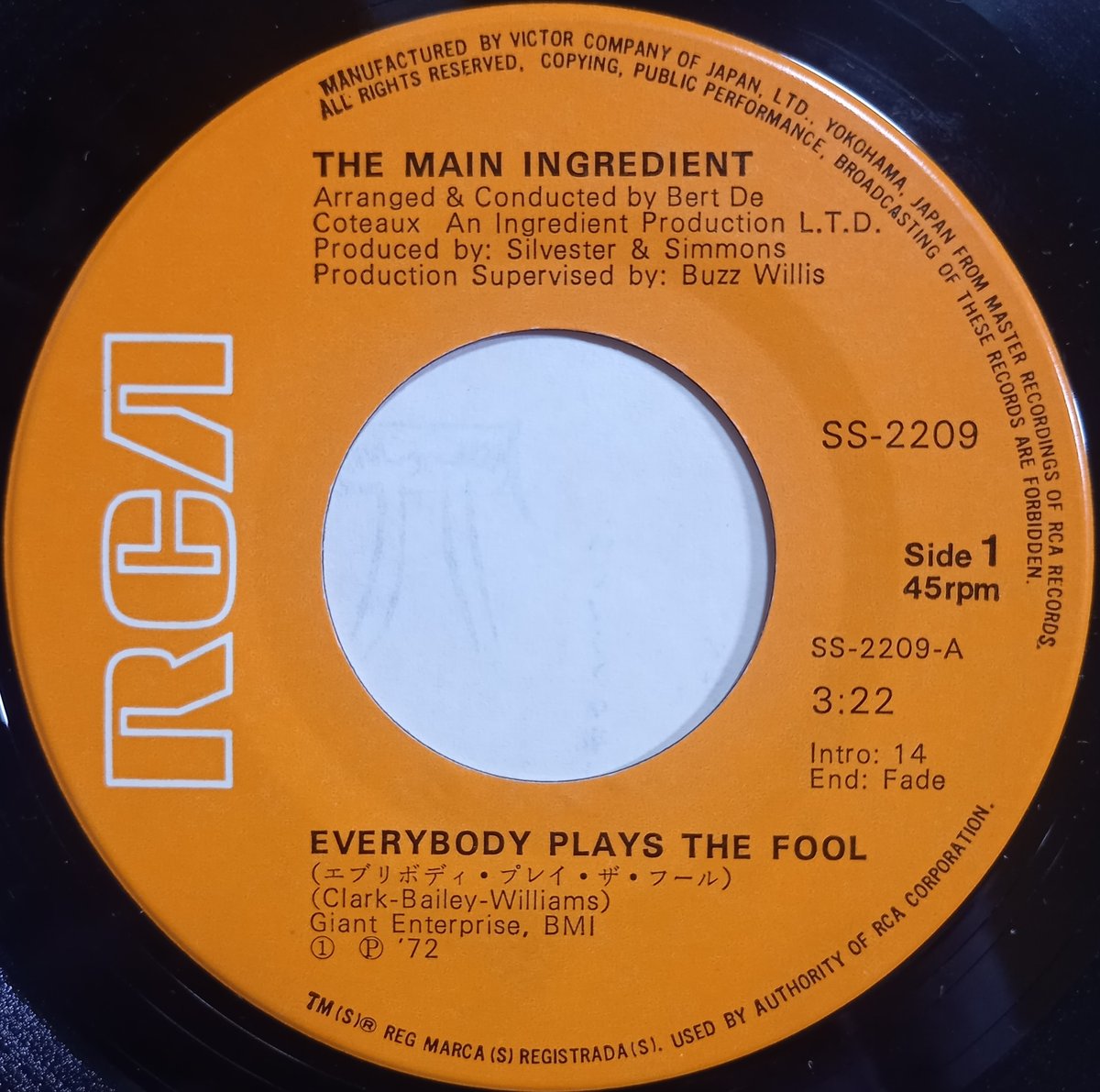 The Main Ingredient / Everybody Plays The Fool