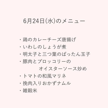 4【店頭販売予約】6月24日(水)　いぐさでり　素材を活かしたきちんとお弁当 ※決済方法は必ず「代金引換」をお選びください