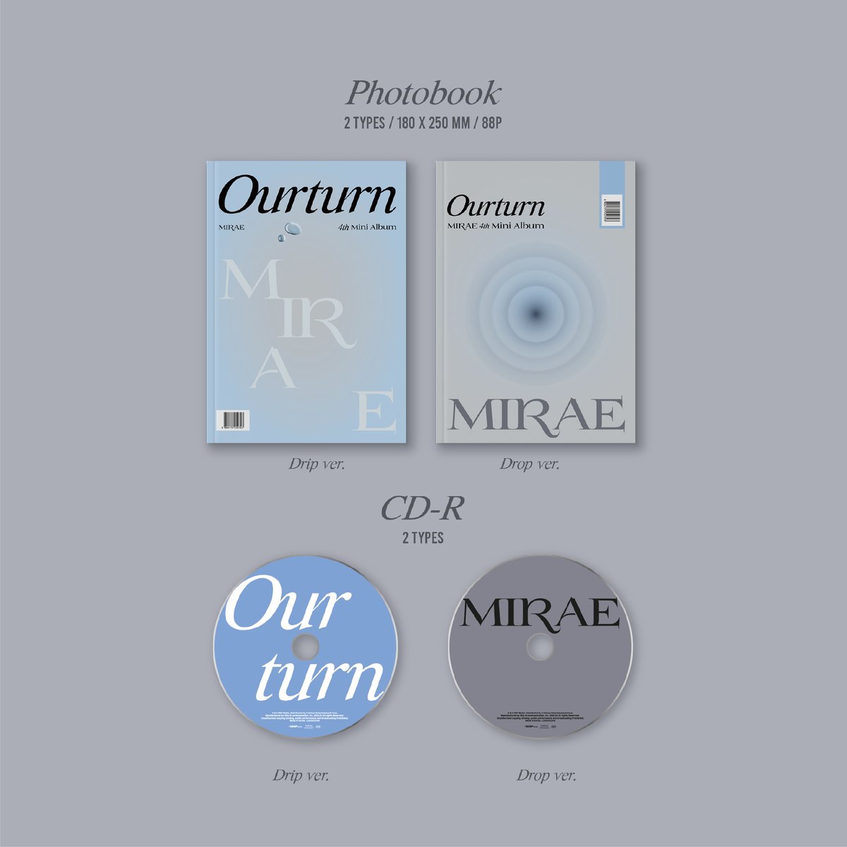 メンバー全員サイン会応募対象】MIRAE 4th Mini Album [Ourturn]