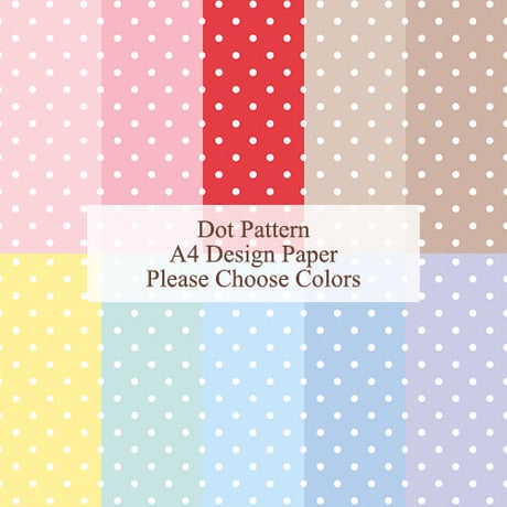 Dot Pattern A4 Design Paper