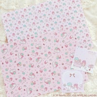 LITTLE TWIN STARS デザインペーパー&メモセット Rose Garden