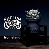 RAFLUM×COVERALLS "アイアンスタンド"【 iron stand】植物台座/プランツシェルフ/植物用の棚/アイアンシェルフ RFCA23005
