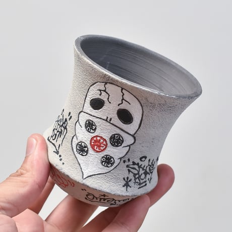 ハイパーポットクリエイター  "阿萬"【Bandana skull Pot 】RF23069