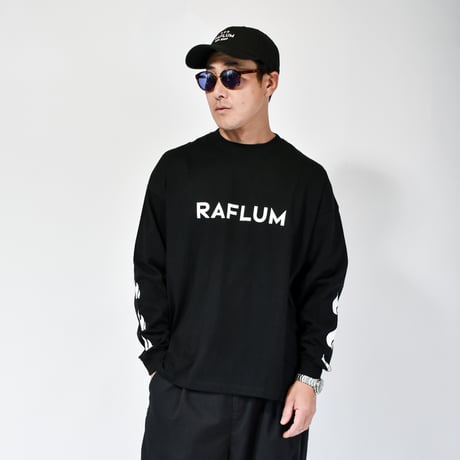【RAFLUM "3" STAR LS TEE】BLK(T) RFTS2204