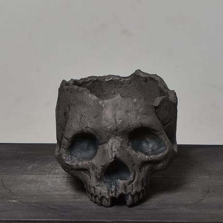 Matasuke Tatsumi（TEATOYA'S GALLERY）【Skull pot Black】type B