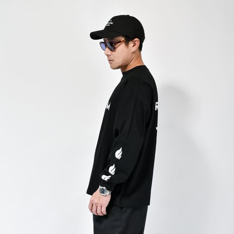 【RAFLUM "3" STAR LS TEE】BLK(T) RFTS2204