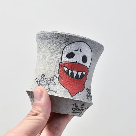 ハイパーポットクリエイター  "阿萬"【Bandana skull Pot 】RFAM23106