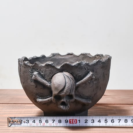 Matasuke Tatsumi（TEATOYA'S GALLERY）【Pirate Skull pot Black】A