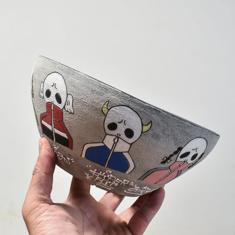 ハイパーポットクリエイター  "阿萬"【Jersey skull All Stars Pot 】大鉢 RFAM23089