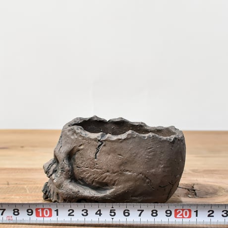 Matasuke Tatsumi（TEATOYA'S GALLERY）【Skull pot BLACK 】RFMT25030058/RFMT25030059