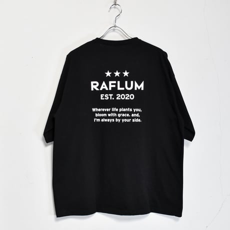 【RAFLUM "3" STAR TEE】BLK(T) RFTS22001