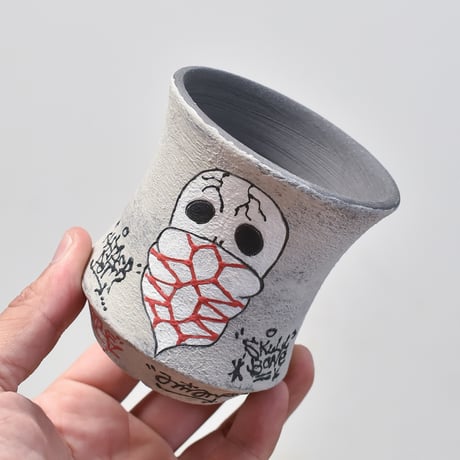 ハイパーポットクリエイター  "阿萬"【Bandana skull Pot 】RF23067