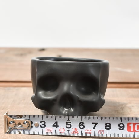Geoide【skull pot mini MAT BK】RFGD24002(T)