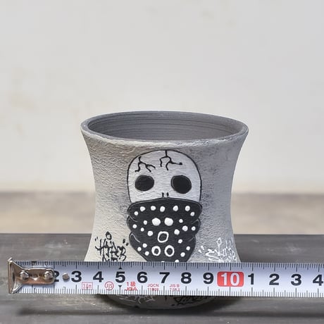ハイパーポットクリエイター  "阿萬"【Bandana skull Pot 】RF23070