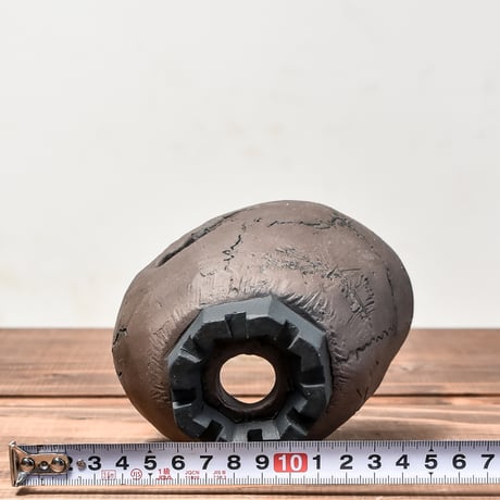 Matasuke Tatsumi（TEATOYA'S GALLERY）【Skull supine pot BLACK 】RFMT24003(T)