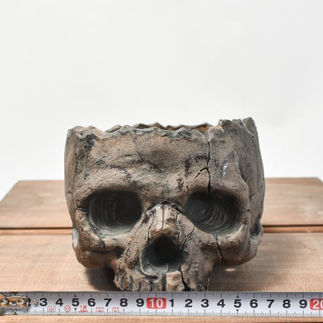 Matasuke Tatsumi（TEATOYA'S GALLERY）【Skull pot BLACK 大 】RFMT2409012