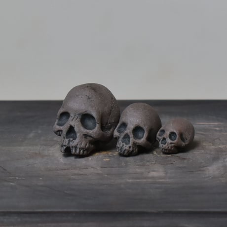 Matasuke Tatsumi（TEATOYA'S GALLERY）【Skull pebble set Black】type C