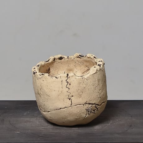 Matasuke Tatsumi（TEATOYA'S GALLERY）【Skull pot White】type A