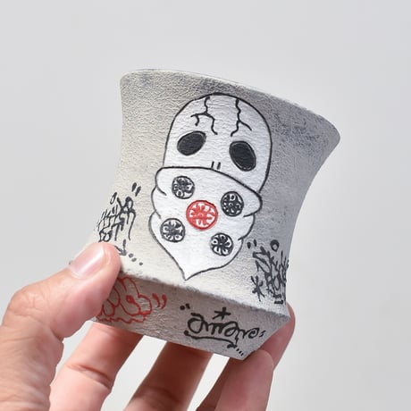 ハイパーポットクリエイター  "阿萬"【Bandana skull Pot 】RF23069