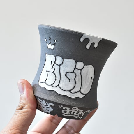 ハイパーポットクリエイター  "阿萬"【Graffiti pot  BLACK】RFAM24028 D