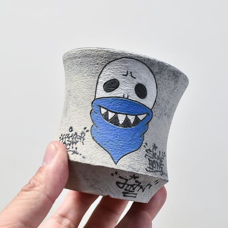 ハイパーポットクリエイター  "阿萬"【Bandana skull Pot 】RFAM23108