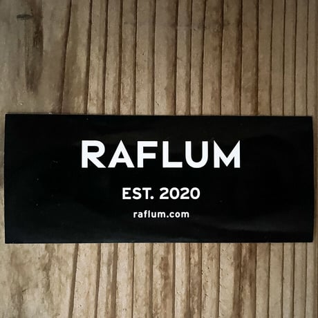 【送料無料】RAFLUM ステッカー【Mサイズ1枚、Lサイズ各色1枚、3枚入りセット】 RFST002
