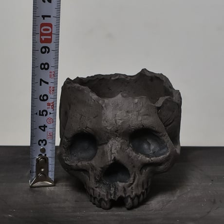 Matasuke Tatsumi（TEATOYA'S GALLERY）【Skull pot Black】type B