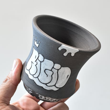 ハイパーポットクリエイター  "阿萬"【Graffiti pot  BLACK】RFAM24028 D