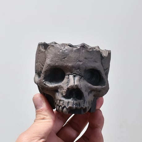 Matasuke Tatsumi（TEATOYA'S GALLERY）【Skull pot Black】A