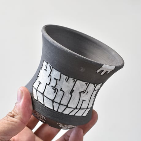 ハイパーポットクリエイター  "阿萬"【Graffiti pot  BLACK】RFAM24028B