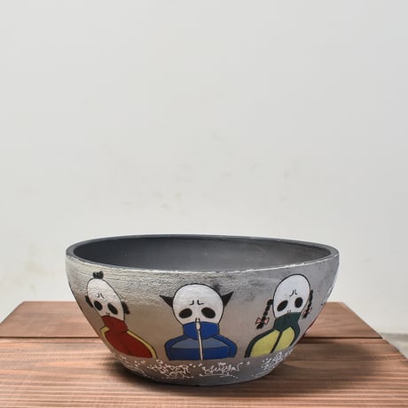 ハイパーポットクリエイター  "阿萬"【Jersey skull All Stars Pot 】大鉢 RFAM23089