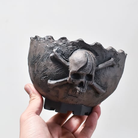Matasuke Tatsumi（TEATOYA'S GALLERY）【Pirate Skull pot Black】C