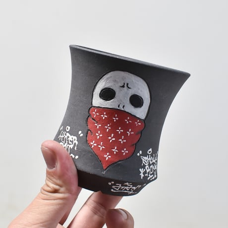 ハイパーポットクリエイター  "阿萬"【Bandana skull Pot 】RFAM23105