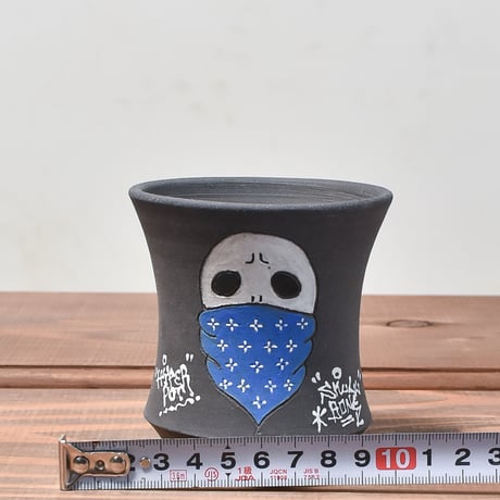 ハイパーポットクリエイター  "阿萬"【Bandana skull Pot 】RFAM23112