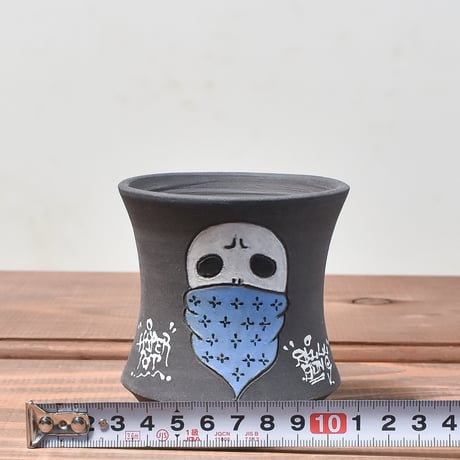 ハイパーポットクリエイター  "阿萬"【Bandana skull Pot 】RFAM23118