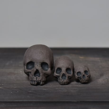 Matasuke Tatsumi（TEATOYA'S GALLERY）【Skull pebble set Black】type A