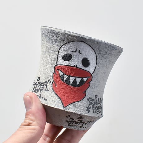 ハイパーポットクリエイター  "阿萬"【Bandana skull Pot 】RFAM23106
