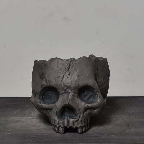 Matasuke Tatsumi（TEATOYA'S GALLERY）【Skull pot Black】type D