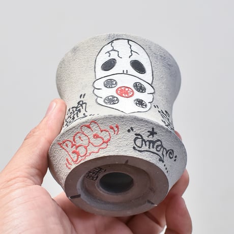 ハイパーポットクリエイター  "阿萬"【Bandana skull Pot 】RF23069