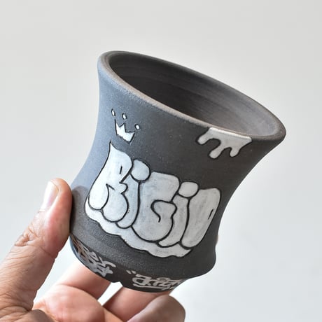 ハイパーポットクリエイター  "阿萬"【Graffiti pot  BLACK】RFAM24028 D