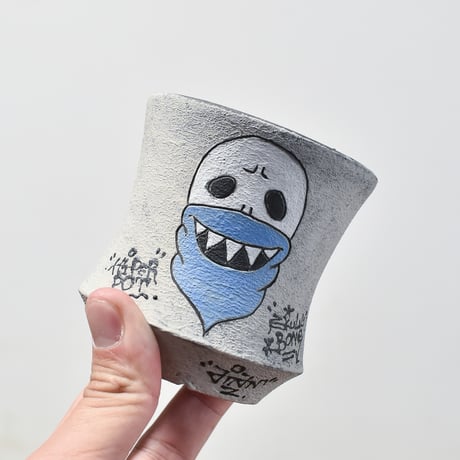 ハイパーポットクリエイター  "阿萬"【Bandana skull Pot 】RFAM23104