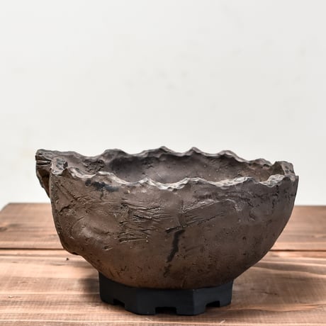 Matasuke Tatsumi（TEATOYA'S GALLERY）【Skull half face pot BLACK大】RFMT24011(T)
