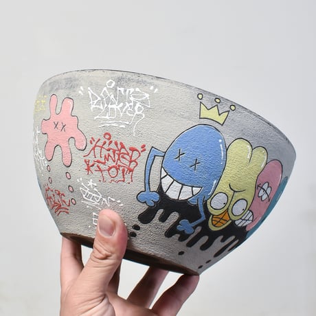 ハイパーポットクリエイター  "阿萬"【Monster Graffiti Pot 】大鉢 RFAM23088