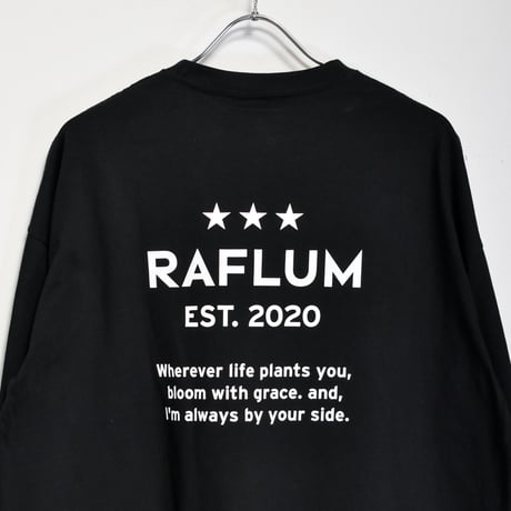【RAFLUM "3" STAR LS TEE】BLK(T) RFTS2204