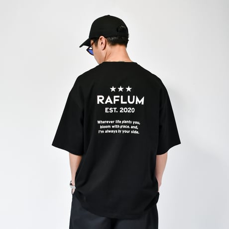 【RAFLUM "3" STAR TEE】BLK(T) RFTS22001